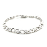 Sterling Silver Diamond Bracelet